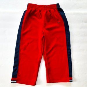 Nike Boys Pants Red Athletic Track Elastic Waist Gym 24 Months 2T Toddler